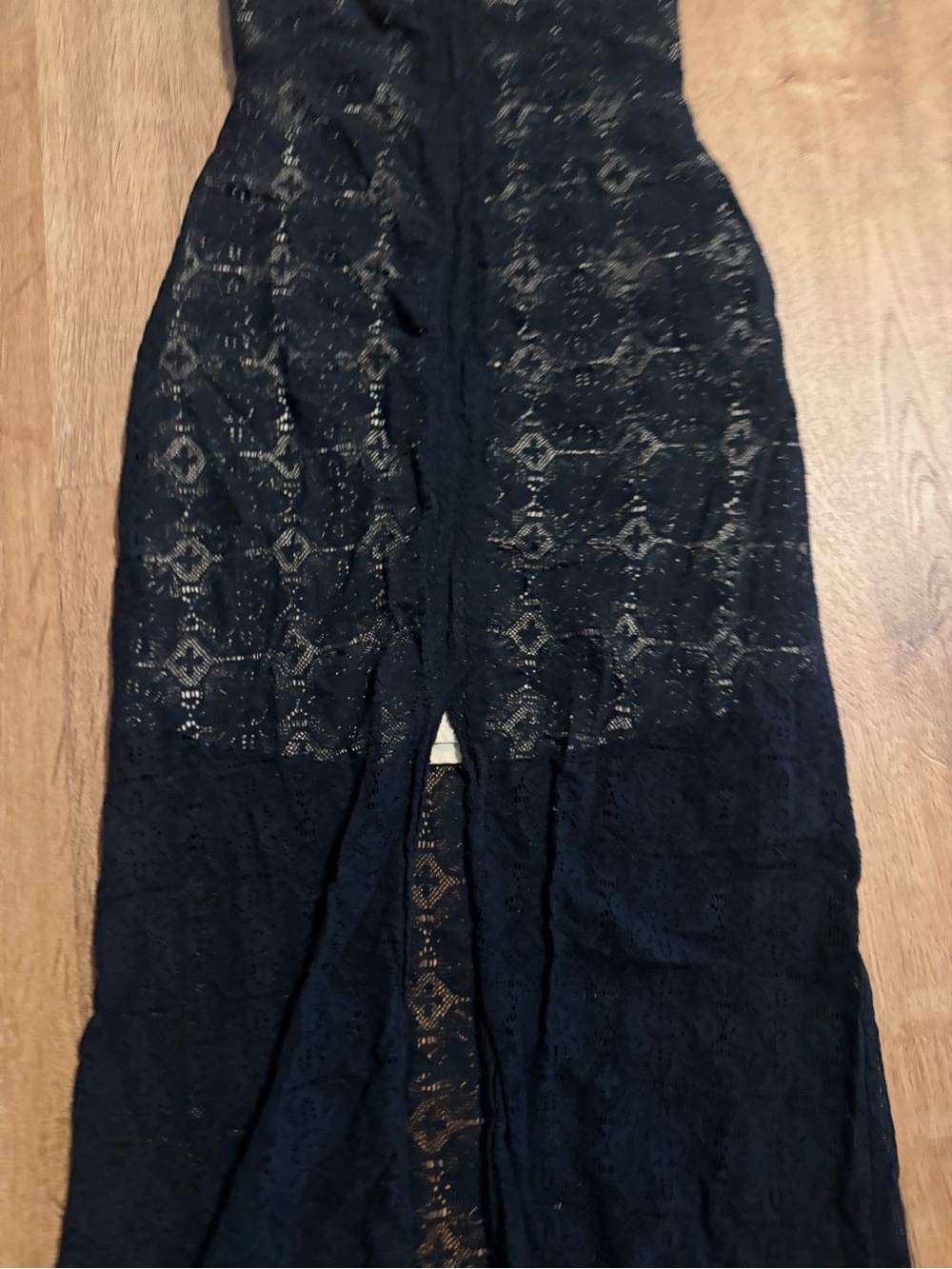 Guess Black Lace Halter Maxi Dress - Picture 4 of 6